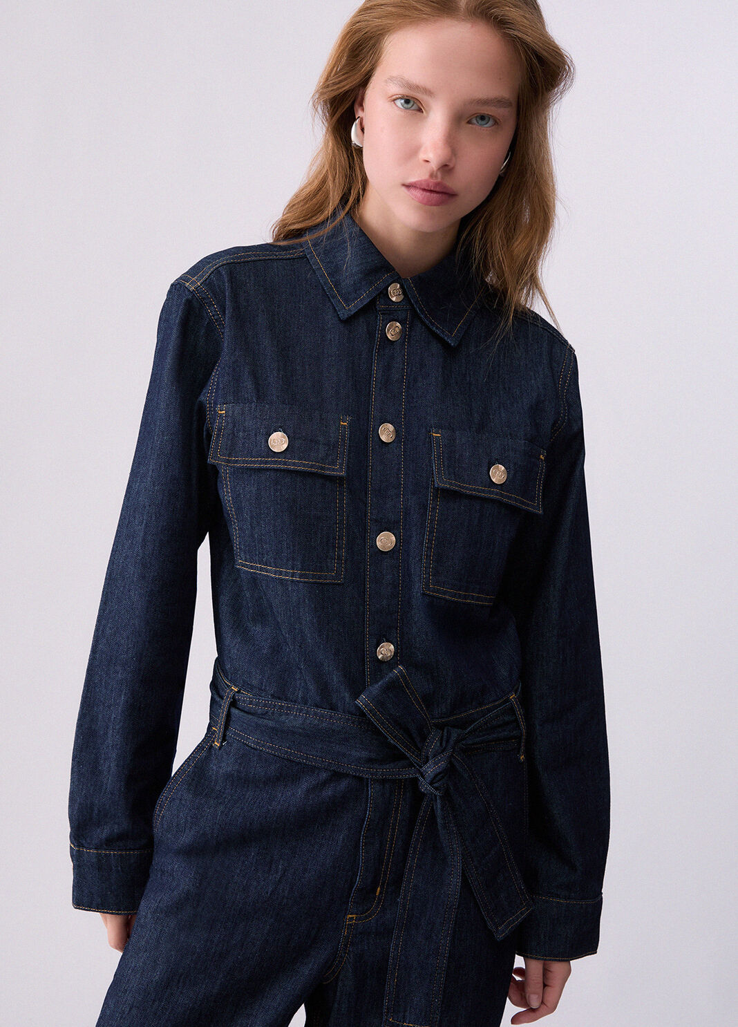 Langer Denim-Overall Normale Waschung Liu Jo - large image number 4