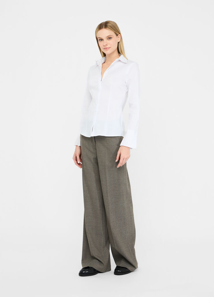 Shirt with pleated details white Liu Jo - large image number 5 Shirt with pleated details white Liu Jo - large image number 5