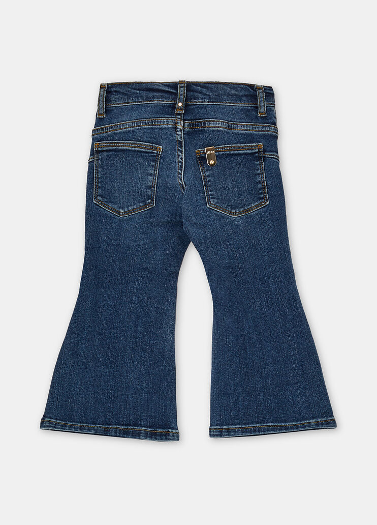 Flared cotton jeans dark blue denim Liu Jo - large image number 3 Flared cotton jeans dark blue denim Liu Jo - large image number 3