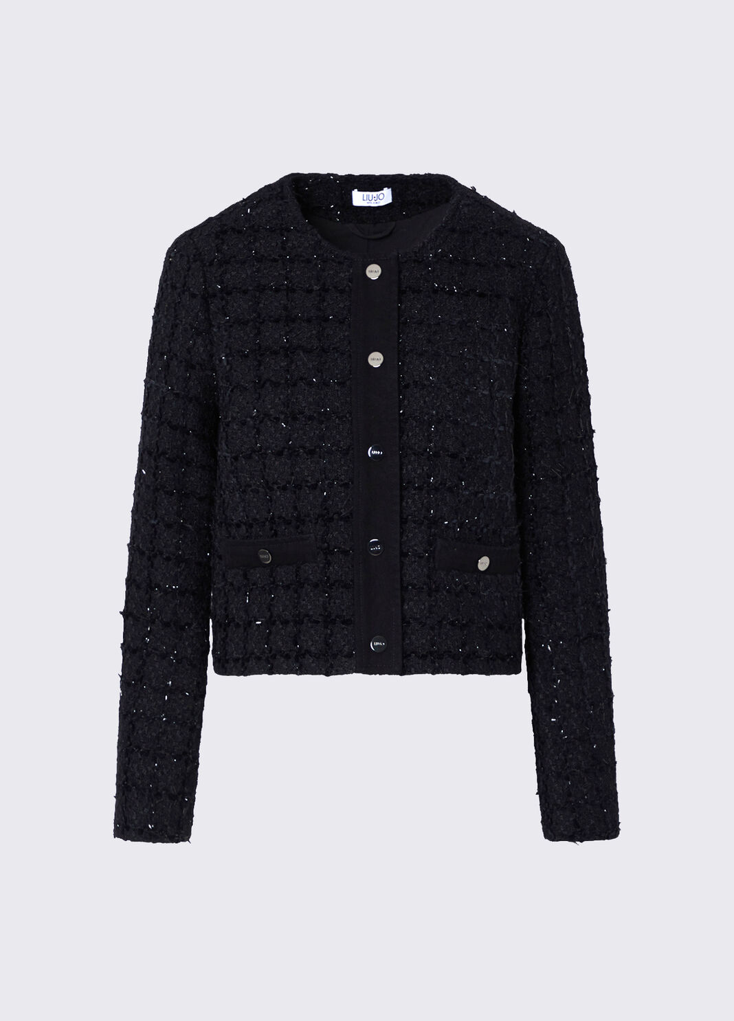 Boucl&eacute;-Jacke schwarz Liu Jo - large image number 6