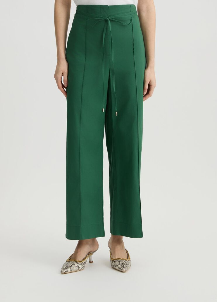 Green trousers with belt tropical jungle Liu Jo - medium Green trousers with belt tropical jungle Liu Jo - medium