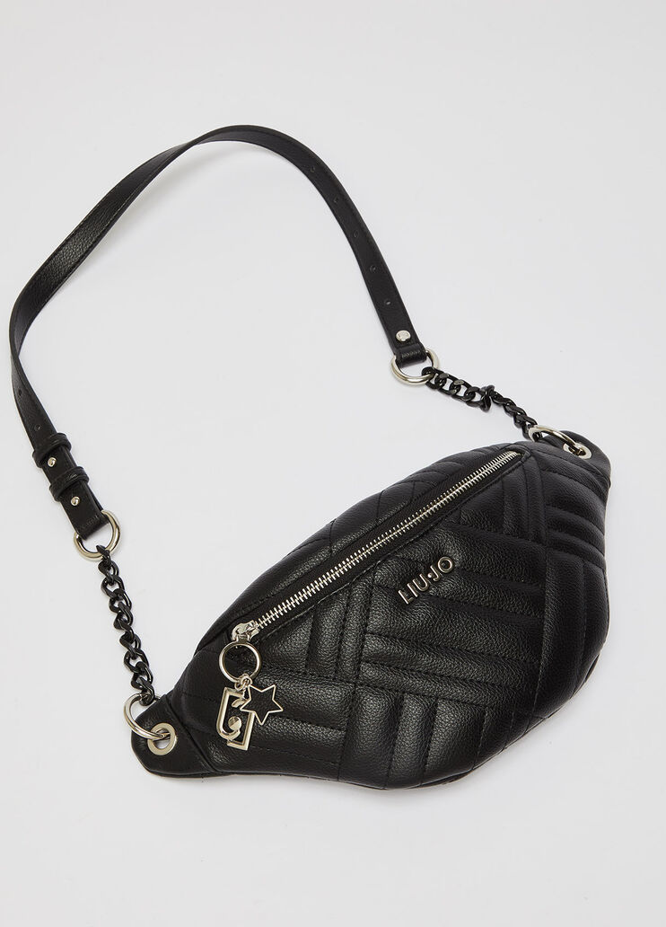 Eco-friendly pouch bag black Liu Jo - large image number 4 Eco-friendly pouch bag black Liu Jo - large image number 4