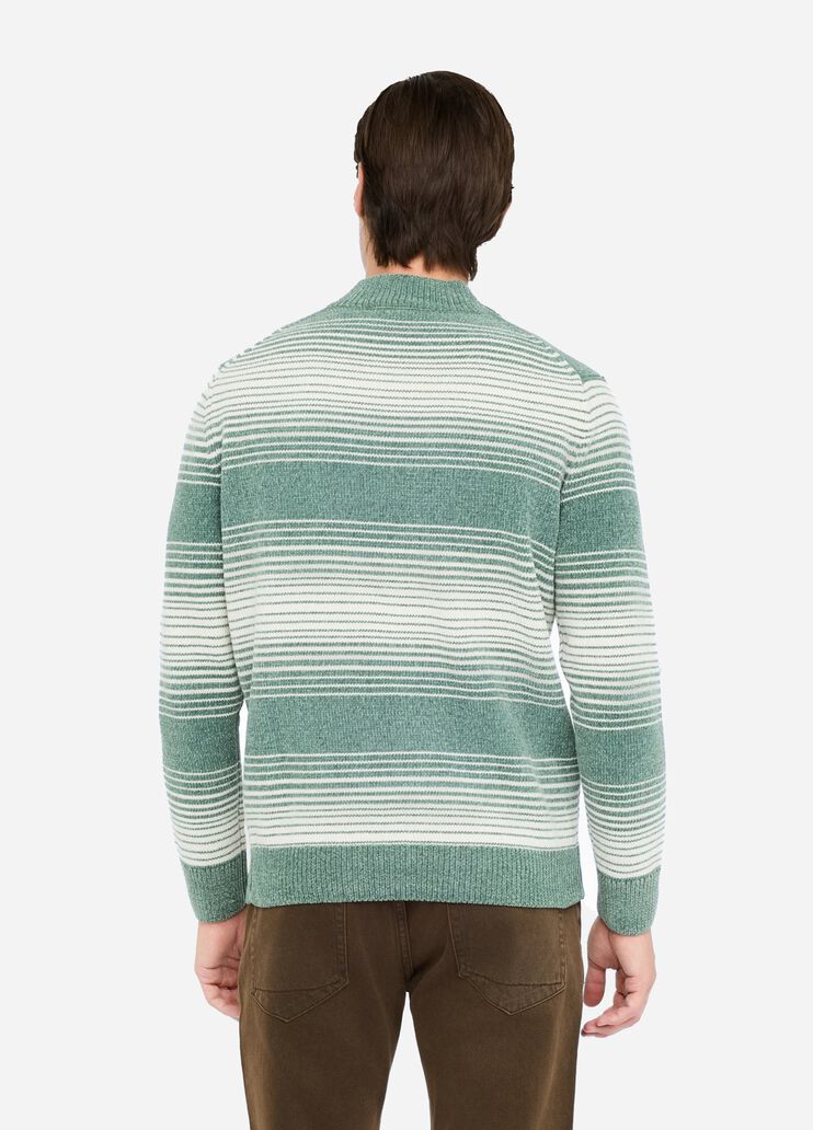Striped chenille jumper green Liu Jo - large image number 1 Striped chenille jumper green Liu Jo - large image number 1