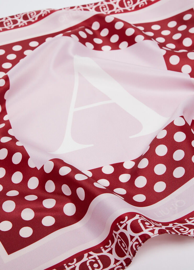 Foulard with letter red Liu Jo - medium