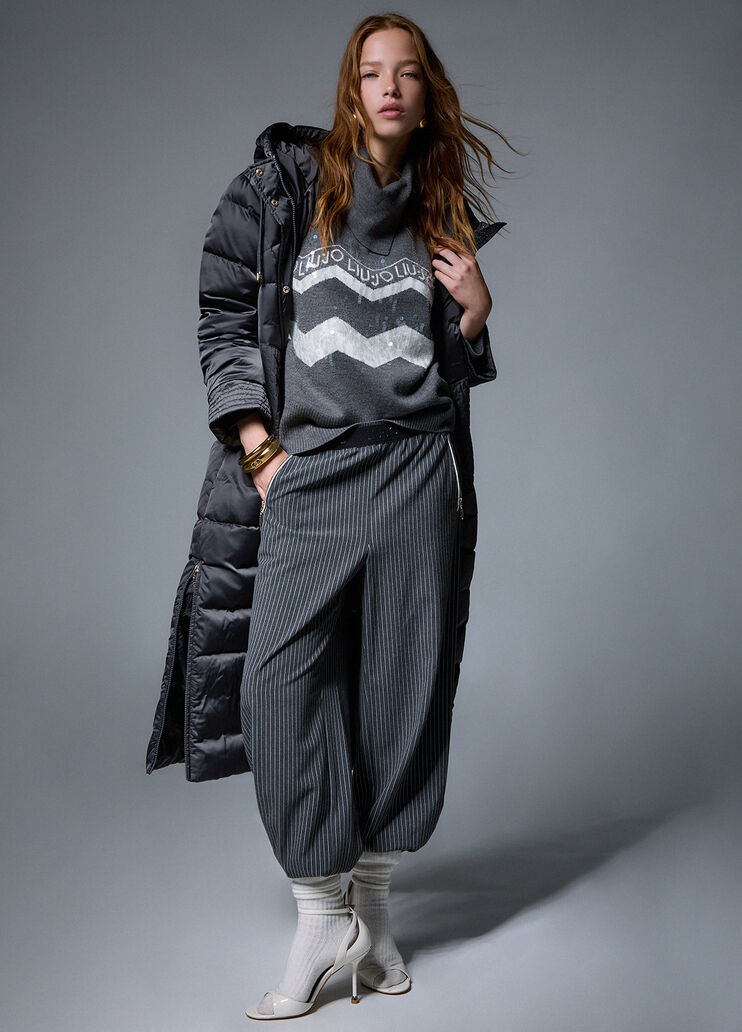 Striped jogging pants grey Liu Jo - medium