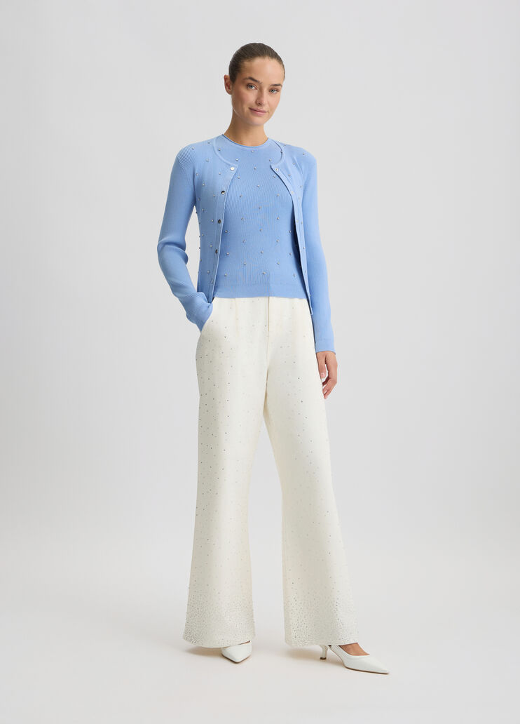 Cardigan with studs light blue Liu Jo - medium Cardigan with studs light blue Liu Jo - medium