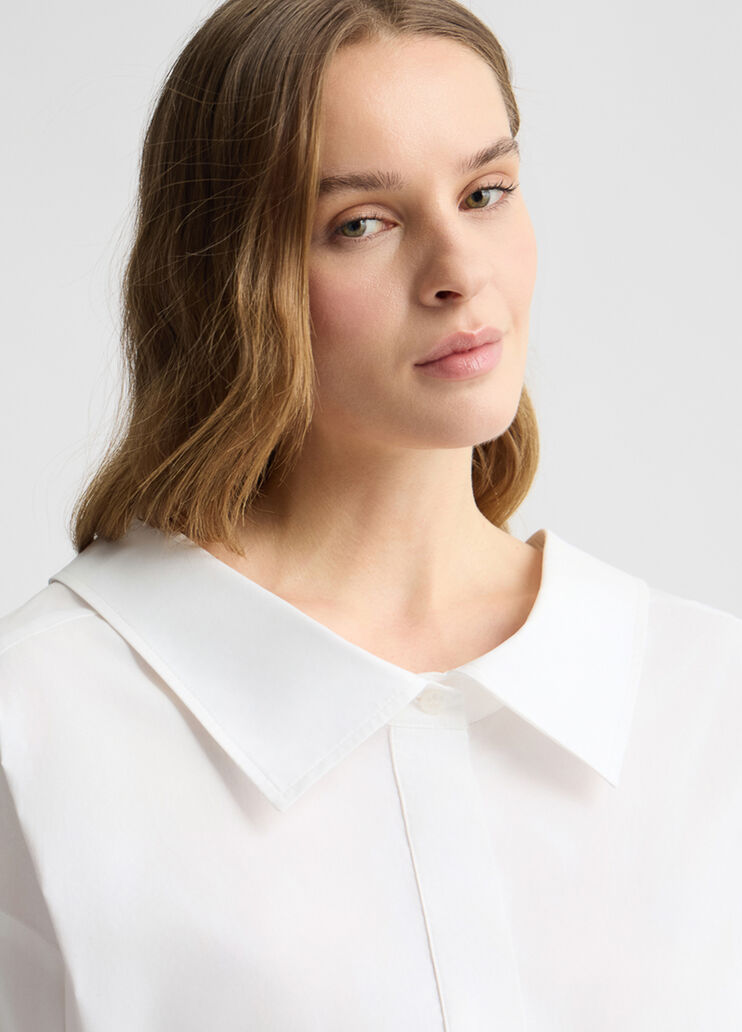 Poplin shirt white Liu Jo - large image number 2 Poplin shirt white Liu Jo - large image number 2