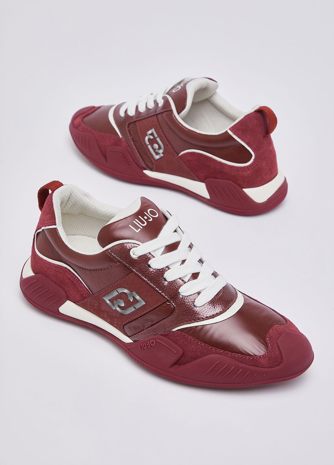 Sneakers in nylon and patent leather cherry red Liu Jo - large image number 6