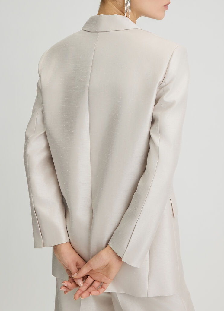 Shantung blazer light grey Liu Jo - large image number 4 Shantung blazer light grey Liu Jo - large image number 4