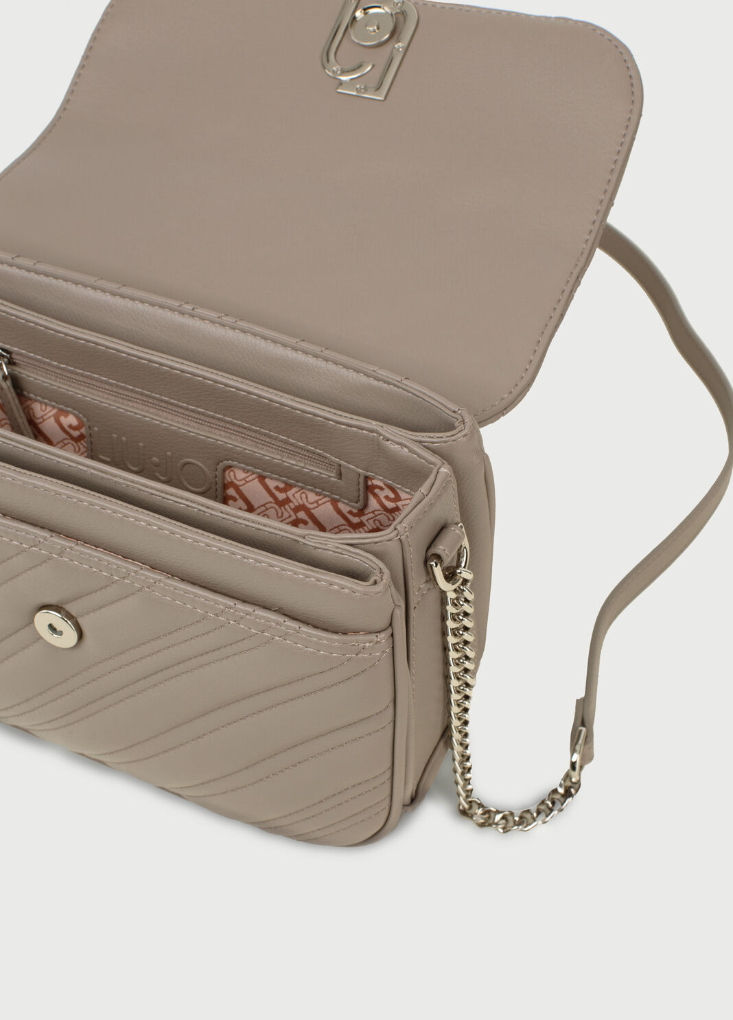 Quilted crossbody bag Grey Liu Jo - large image number 4