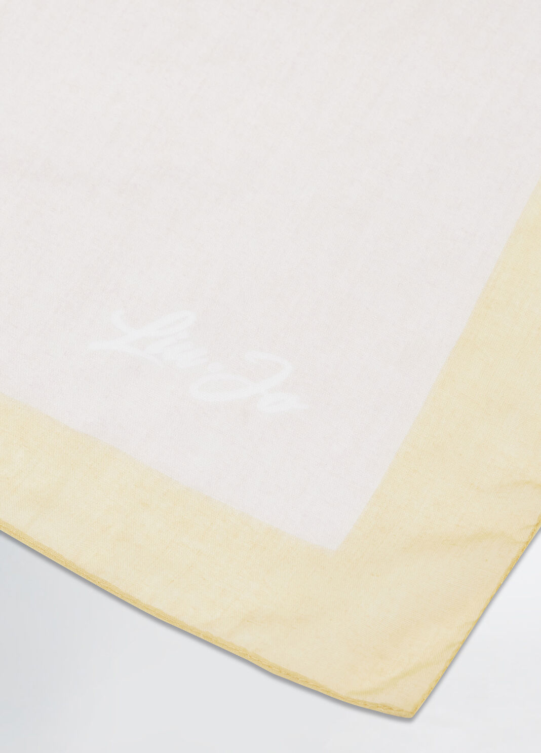 Foulard avec imprim&eacute; &agrave; fleurs beige clair Liu Jo - large image number 0