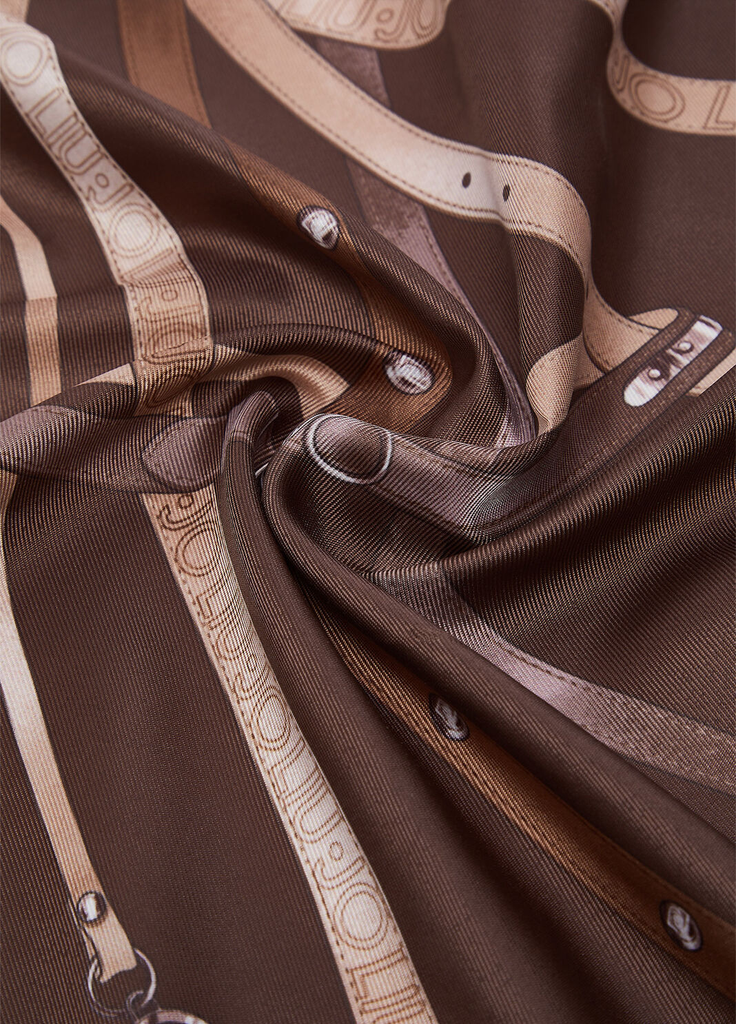 Small foulard with print dark brown Liu Jo - large image number 4