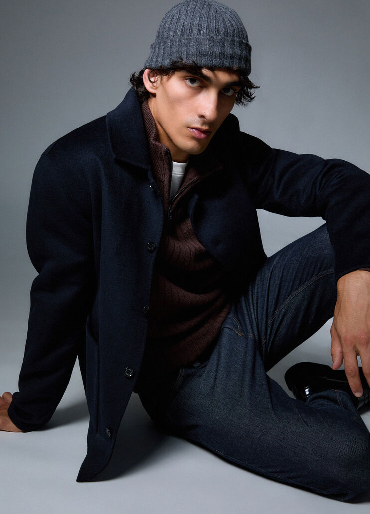 Wool Flannel Jacket dark blue Liu Jo - medium