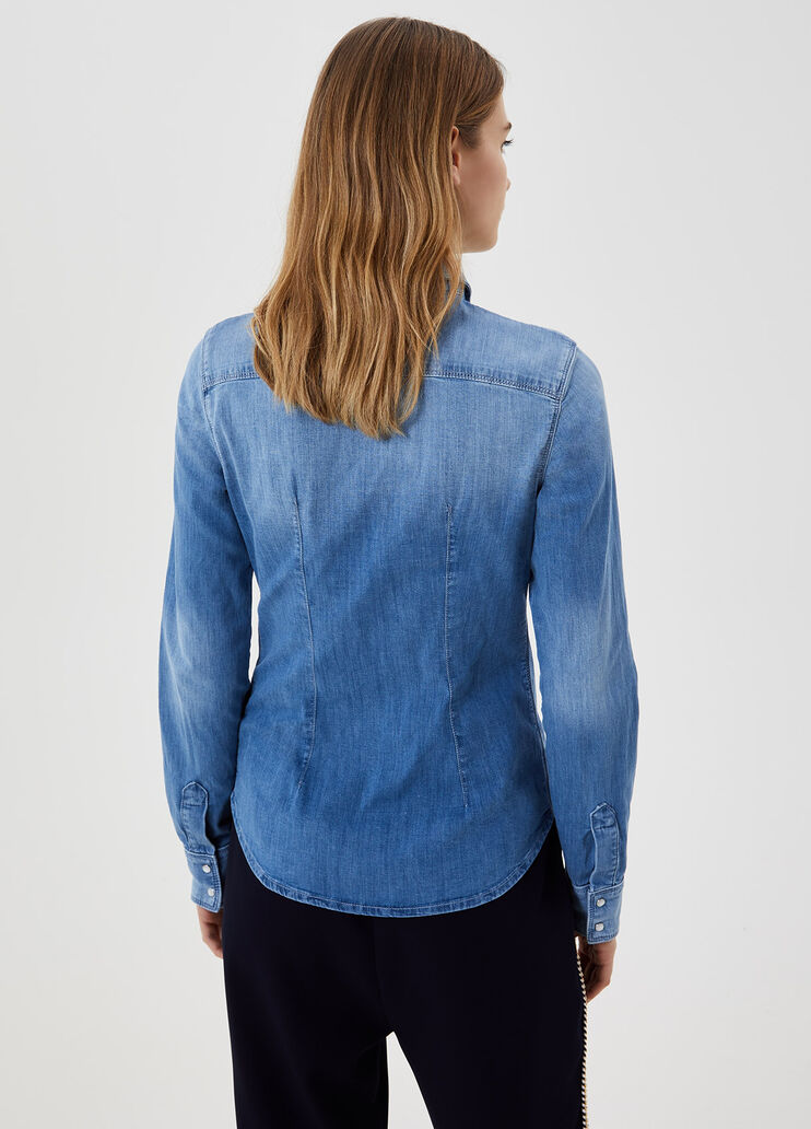 Denim shirt  Blue denim Liu Jo - large image number 1 Denim shirt  Blue denim Liu Jo - large image number 1