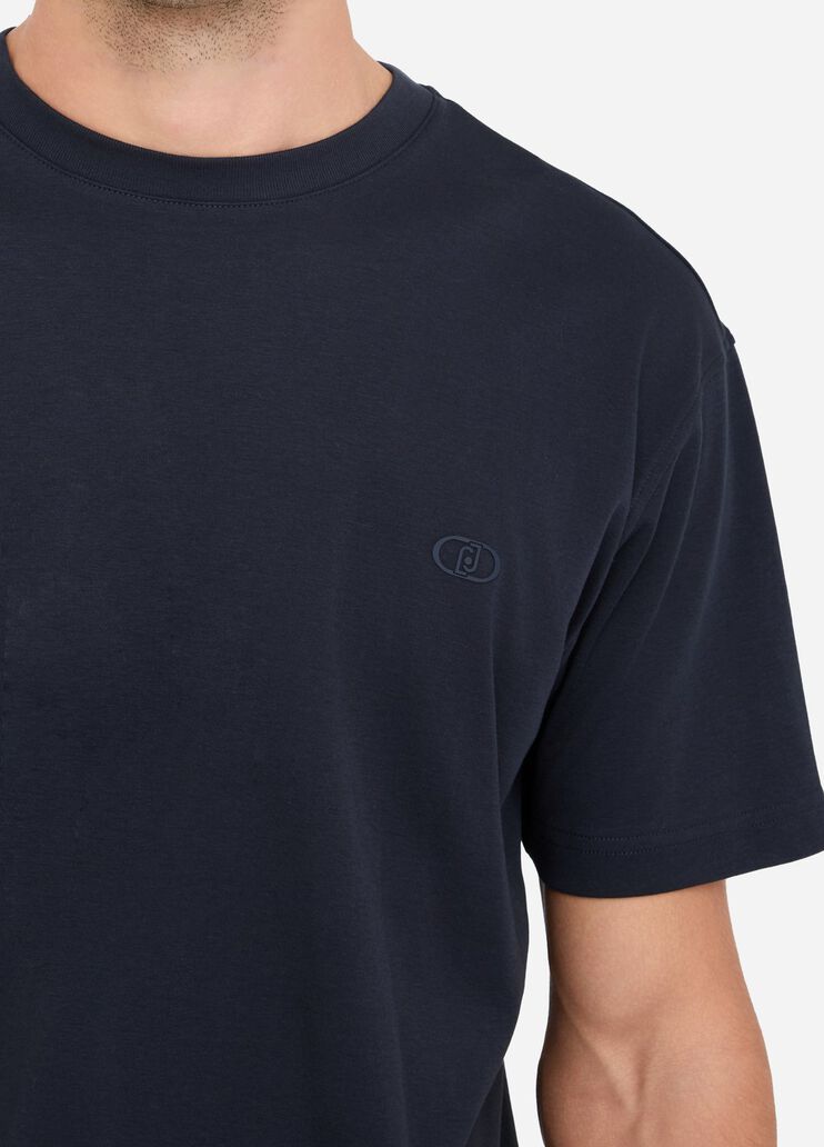 T-shirt en coton bleu foncé Liu Jo - large image number 3 T-shirt en coton bleu foncé Liu Jo - large image number 3