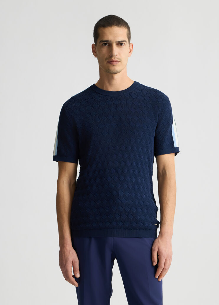 Blue jacquard T-shirt Blue Liu Jo - medium Blue jacquard T-shirt Blue Liu Jo - medium