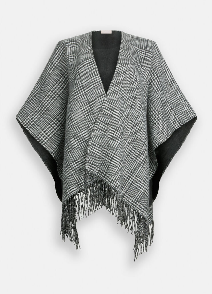 Poncho prince-de-galles noir Liu Jo - large image number 6