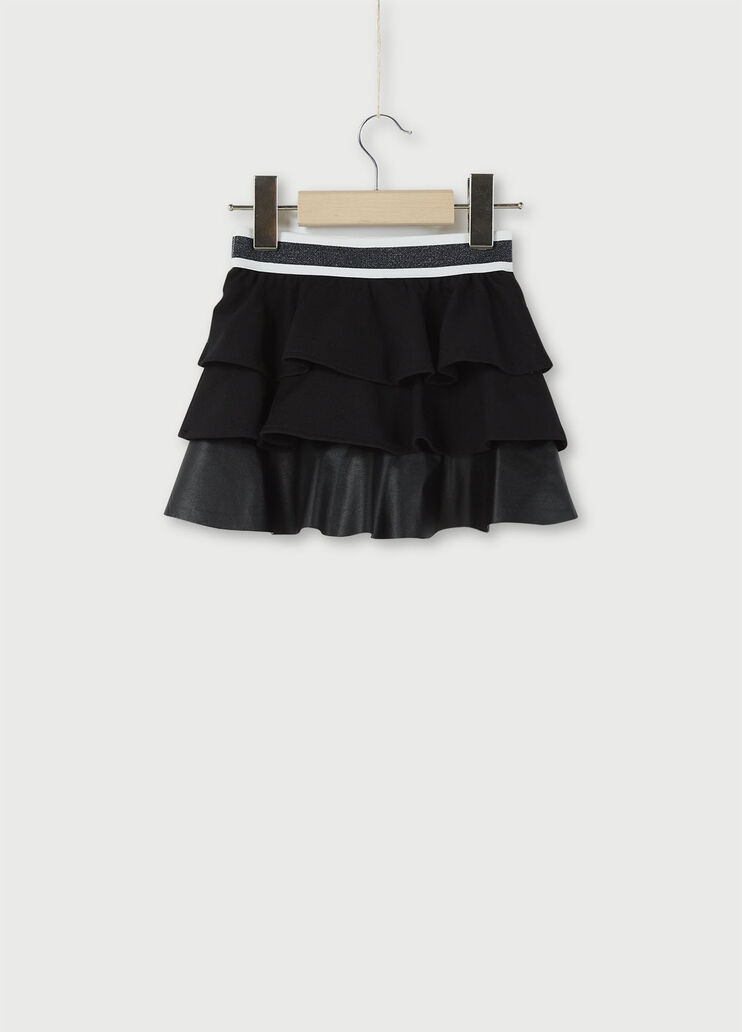 Short skirt with frills Black Liu Jo - large image number 1 Short skirt with frills Black Liu Jo - large image number 1