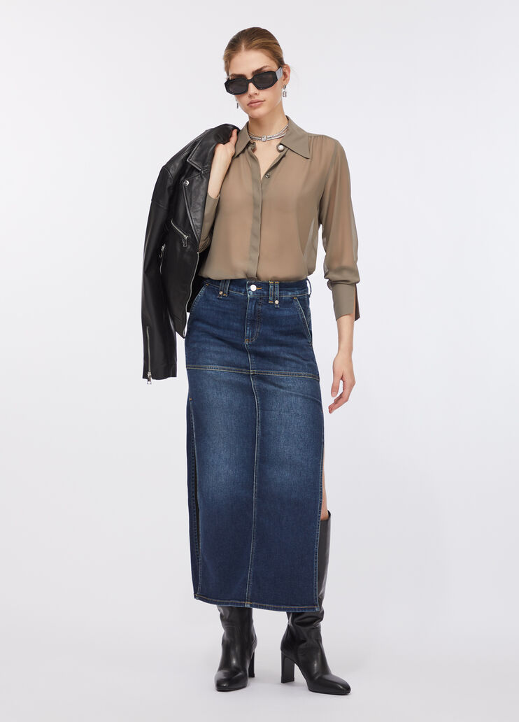 Camicia con perle asparago Liu Jo - large image number 5