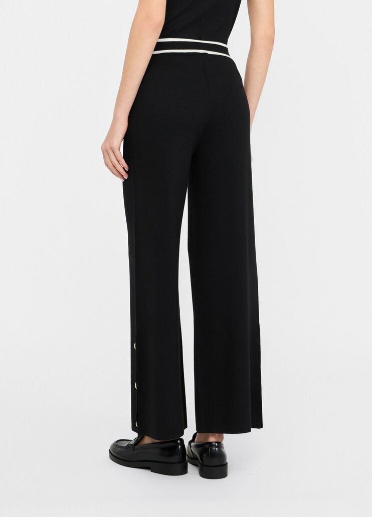 Knitted trousers black Liu Jo - large image number 1 Knitted trousers black Liu Jo - large image number 1