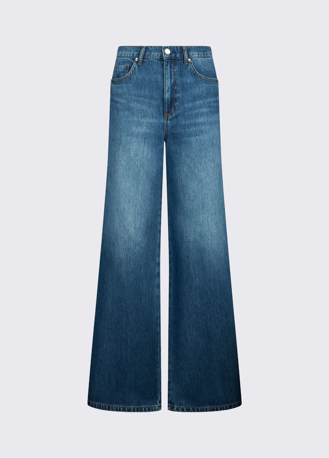 Jean &eacute;vas&eacute; avec fentes lat&eacute;rales denim bleu fonc&eacute; Liu Jo - large image number 6