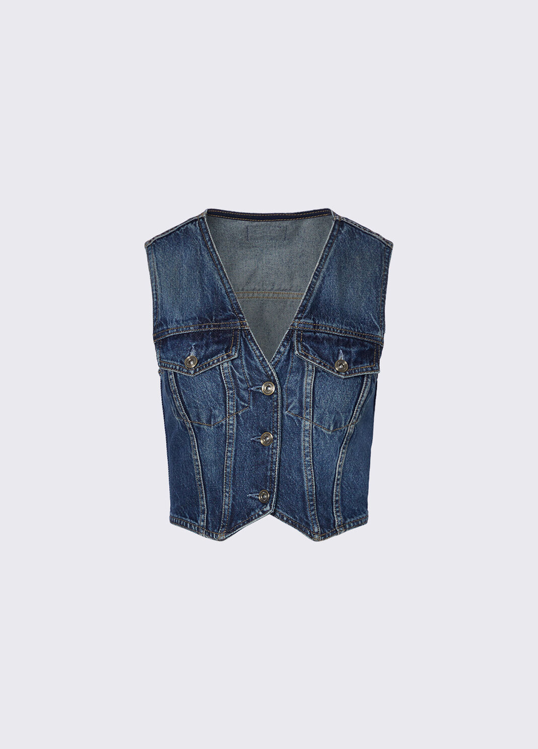 Denim-Weste denimblau Liu Jo - large image number 6