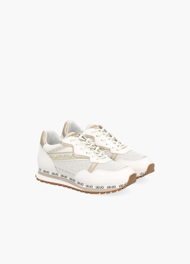 Кеды с блёстками молочный Liu Jo - large image number 2 Кеды с блёстками молочный Liu Jo - large image number 2