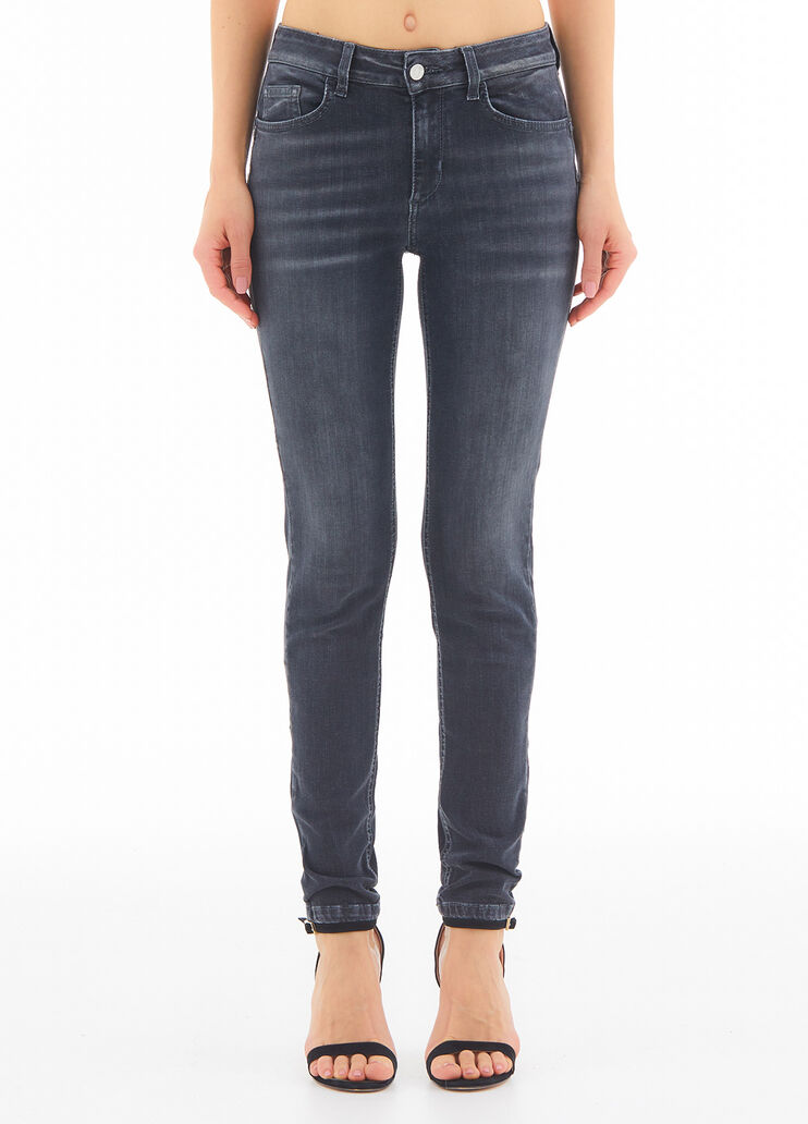 Vaqueros pitillo talle alto denim negro Liu Jo - large image number 0