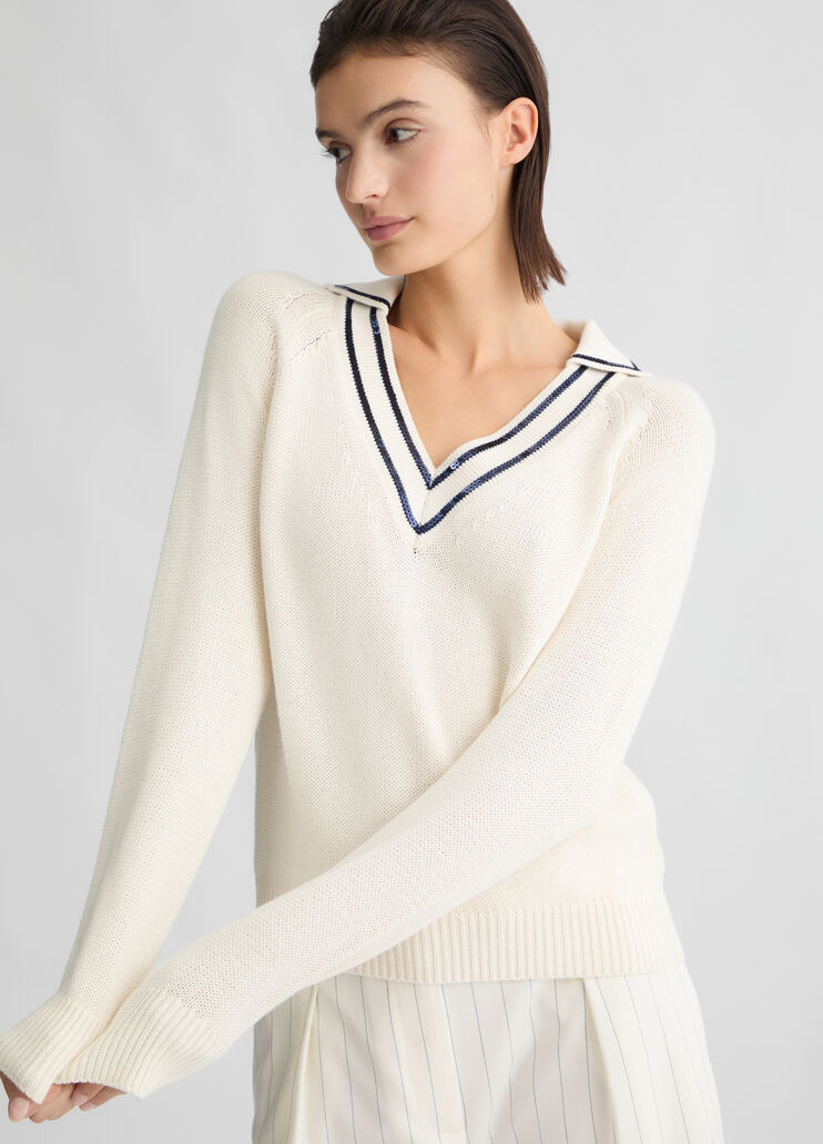 White pure cotton jumper white Liu Jo - medium White pure cotton jumper white Liu Jo - medium