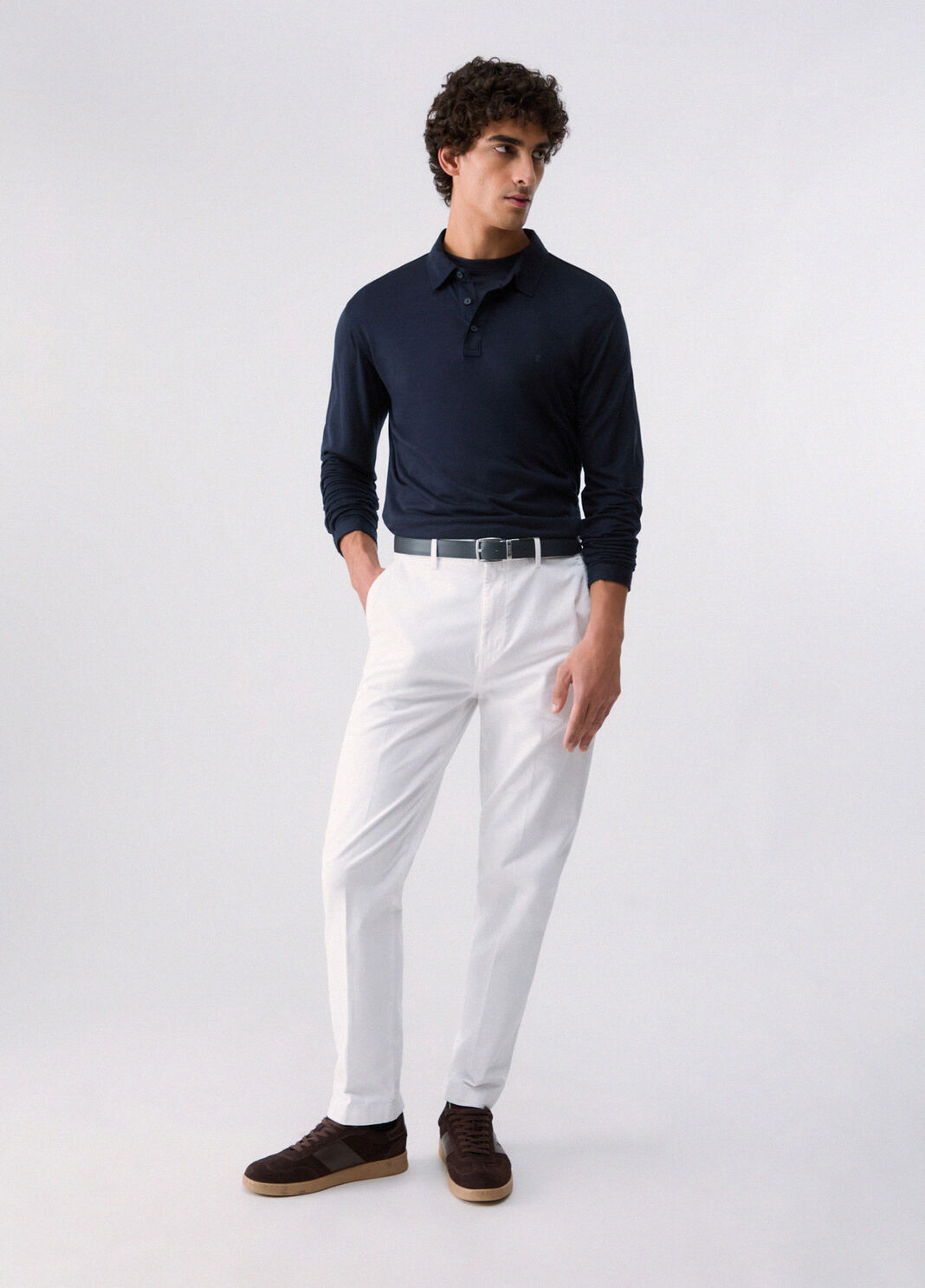 Poloshirt aus tencel Dunkelblau Liu Jo - large image number 5