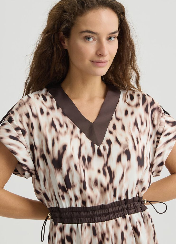 Printed satin dress animal print Liu Jo - large image number 2 Printed satin dress animal print Liu Jo - large image number 2