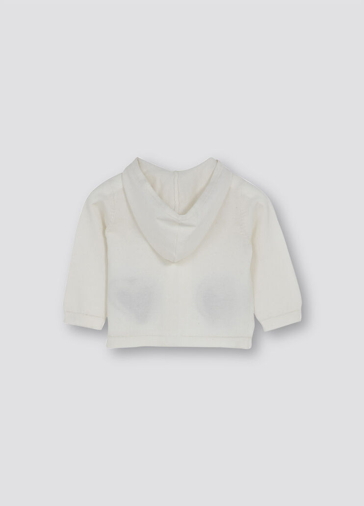 Pull &agrave; capuche avec zip blanc, gris et rose Liu Jo - large image number 1