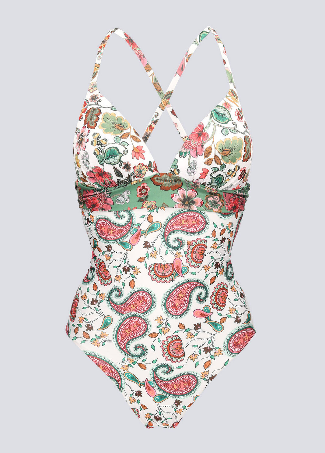 One-piece bathing suit with print white cashmere Liu Jo - large image number 4