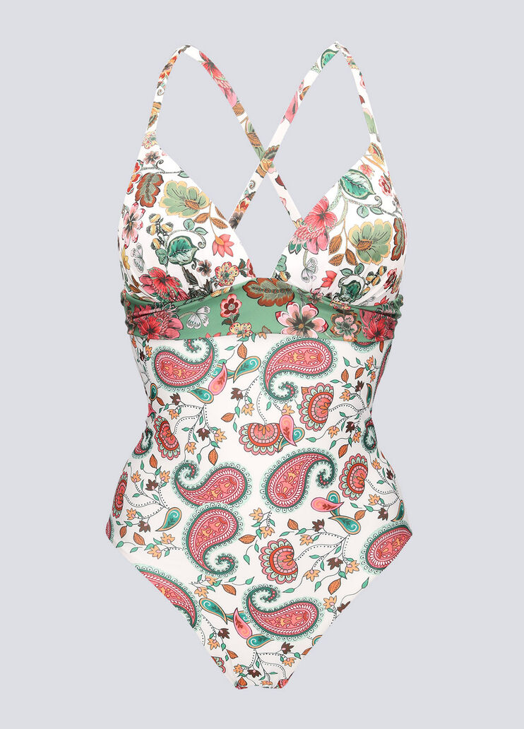 One-piece bathing suit with print white cashmere Liu Jo - large image number 4 One-piece bathing suit with print white cashmere Liu Jo - large image number 4