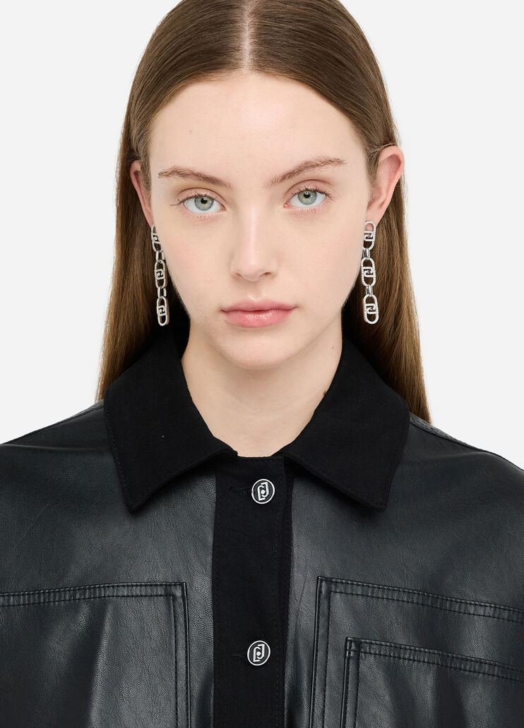 Jacke aus beschichtetem Gewebe Schwarz Liu Jo - large image number 2