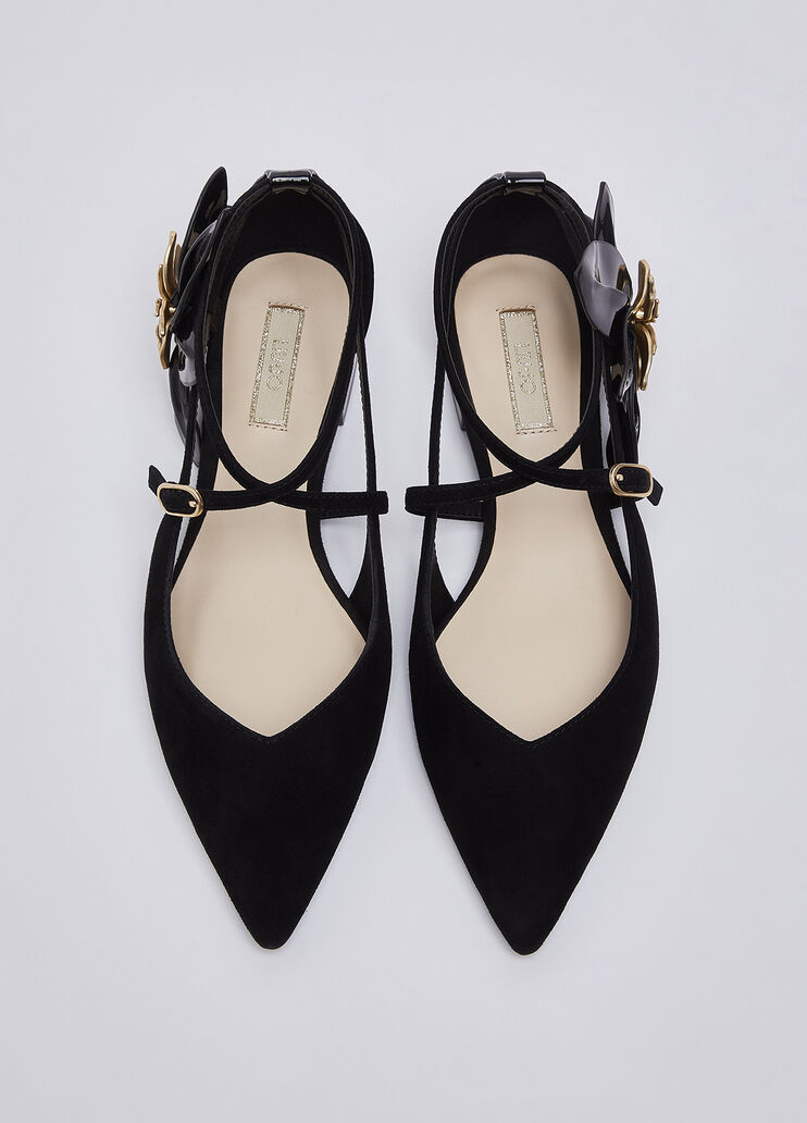 Ballet flats with oversized flower black Liu Jo - medium