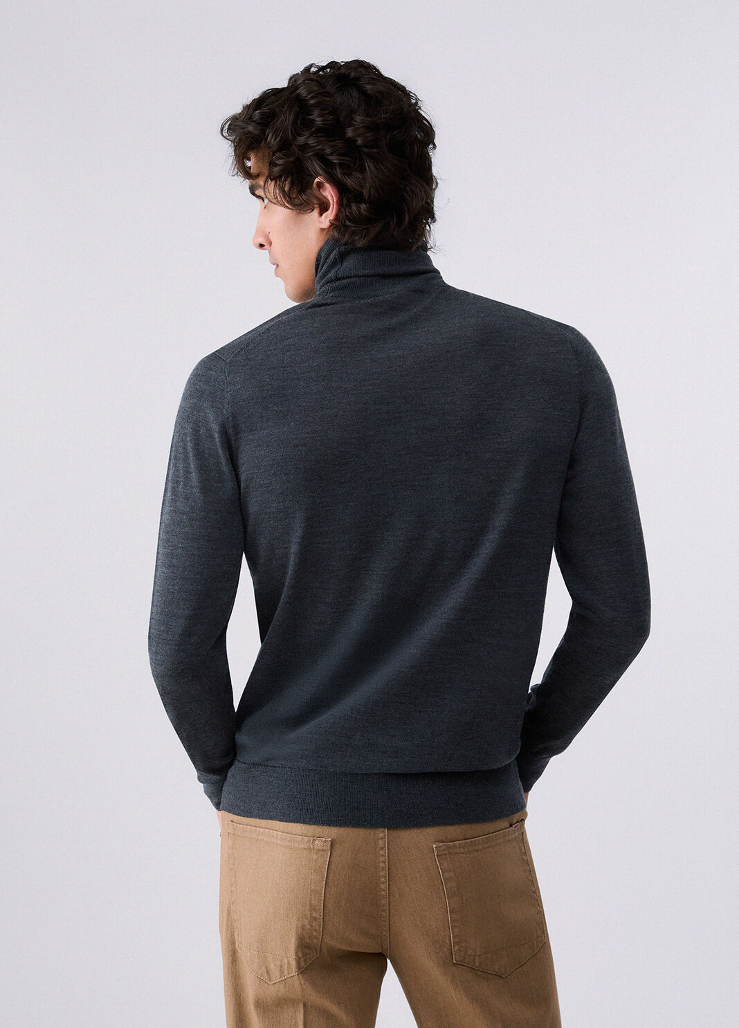 Dolcevita in lana merino grigio scuro Liu Jo - large image number 1