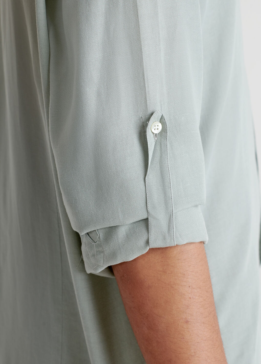 Camicia slim fit in lino  Liu Jo - large image number 4