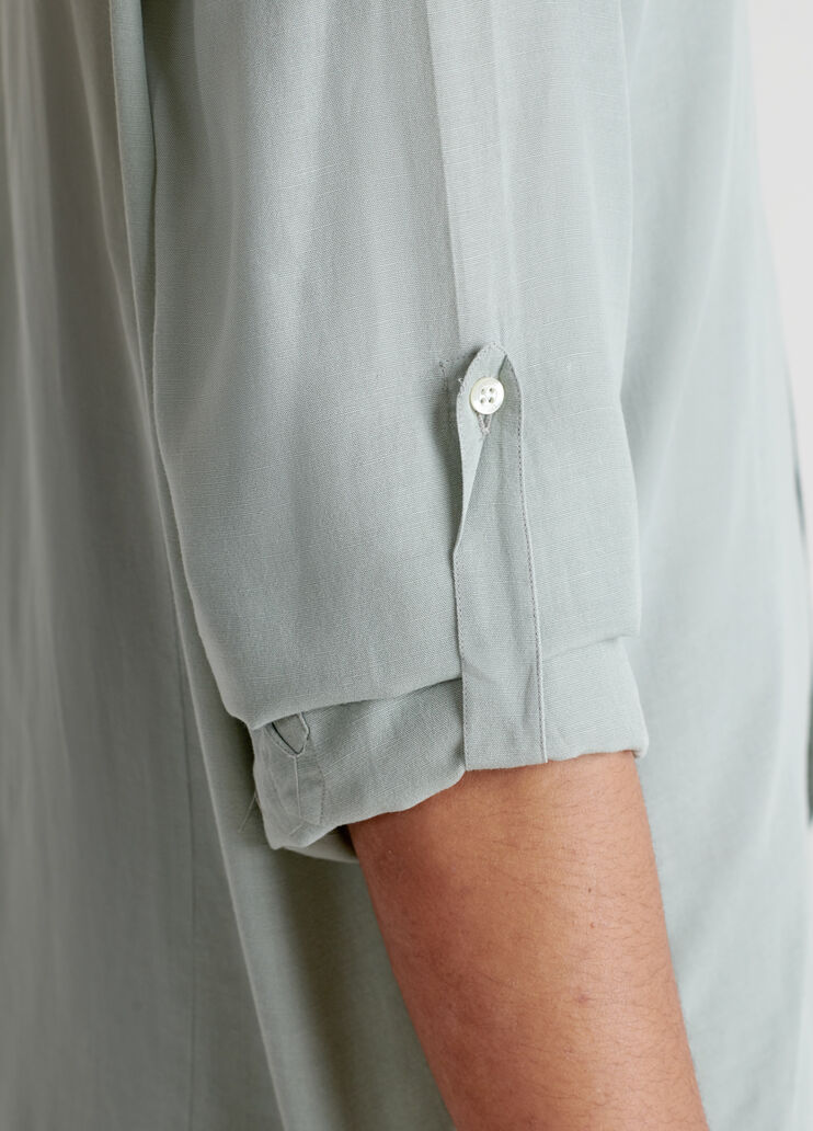 Camicia slim fit in lino  Liu Jo - large image number 4 Camicia slim fit in lino  Liu Jo - large image number 4