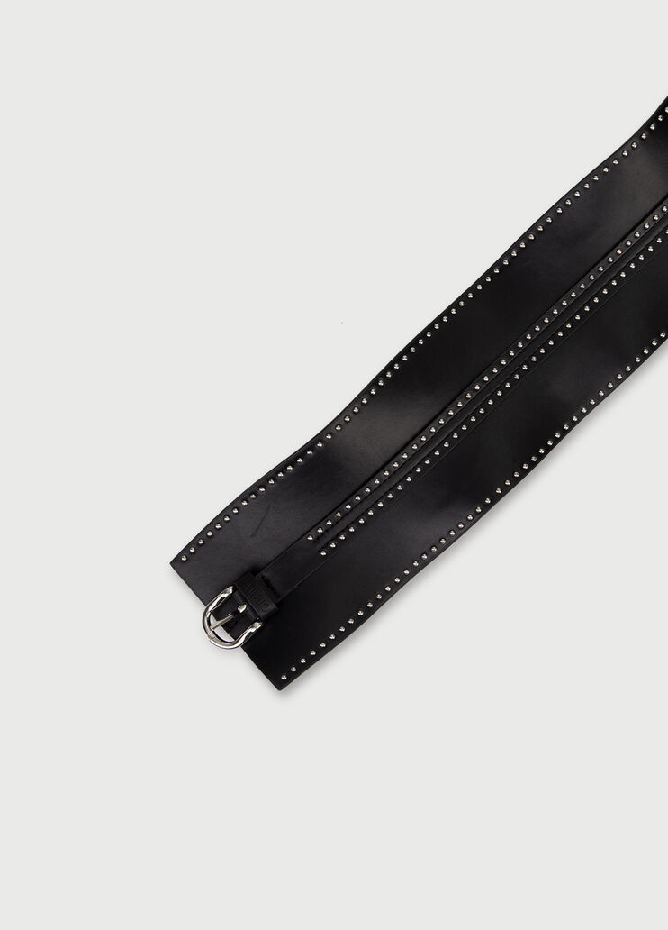 Studded bustier belt Black/Silver Liu Jo - large image number 2