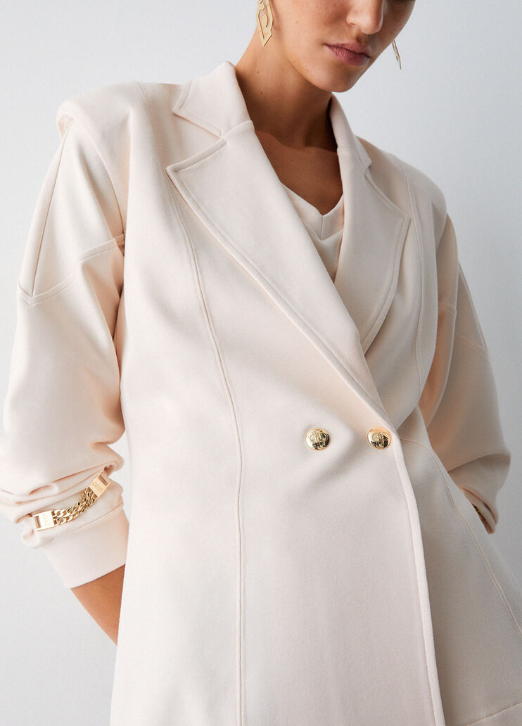Vest with padded shoulders cream Liu Jo - medium