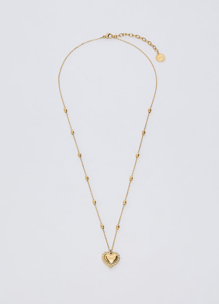 Necklace with Heart and Cross gold Liu Jo - medium