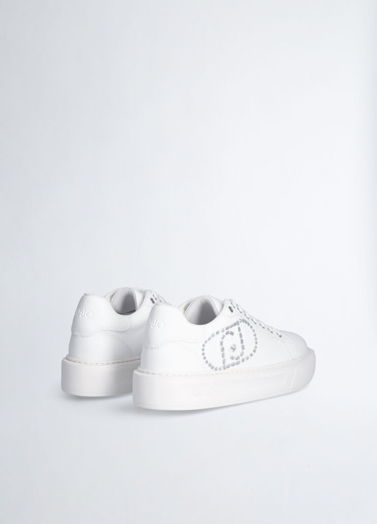 Sneakers with jewel logo white Liu Jo - large image number 3 Sneakers with jewel logo white Liu Jo - large image number 3