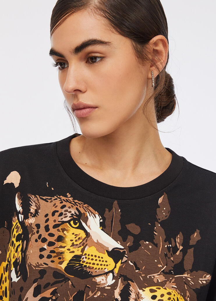 T-shirt avec imprimé noir Liu Jo - large image number 3