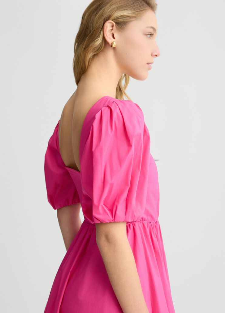 Short poplin dress pink Liu Jo - large image number 3 Short poplin dress pink Liu Jo - large image number 3