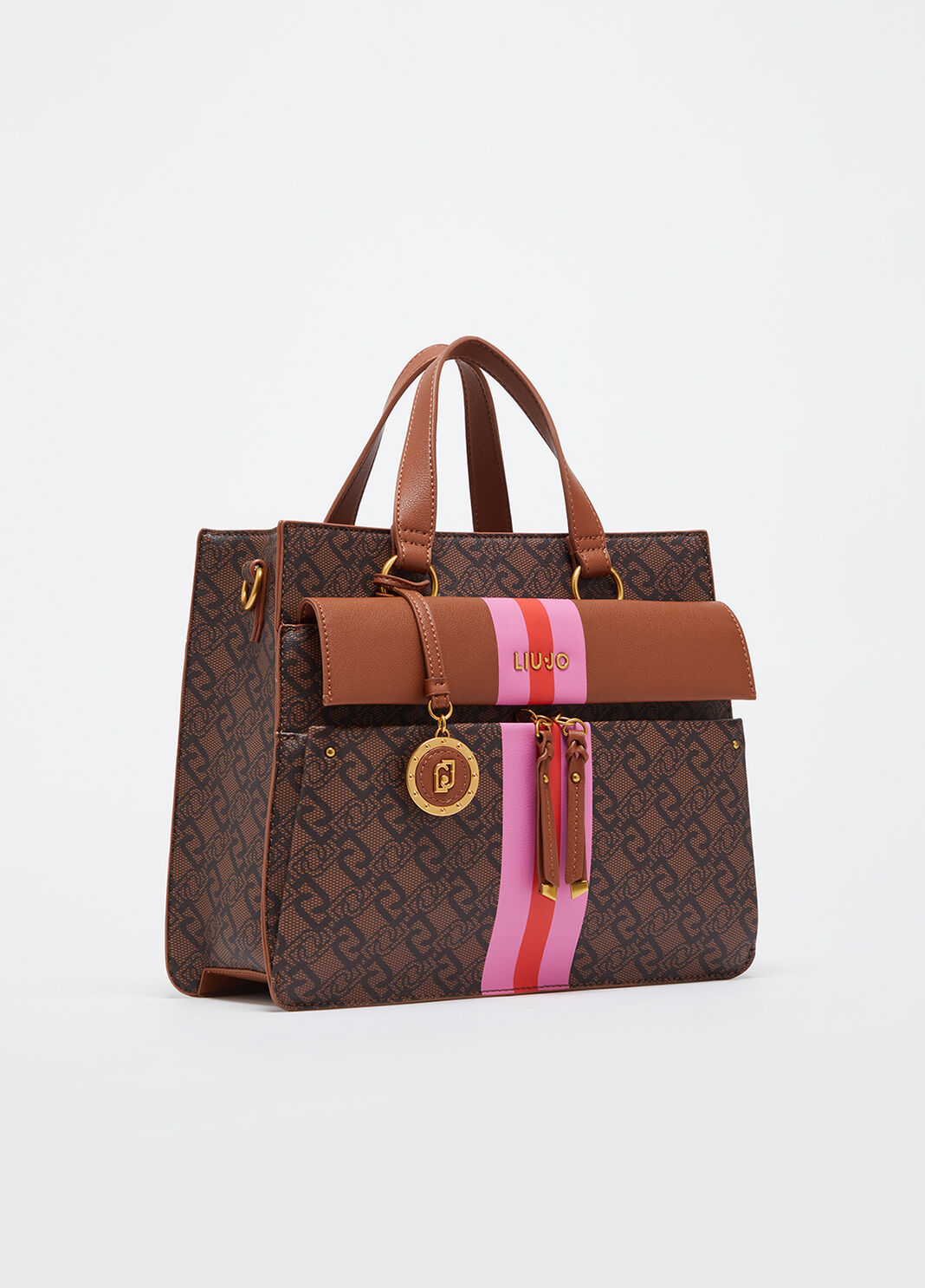 Medium satchel with charm brown Liu Jo - large image number 1