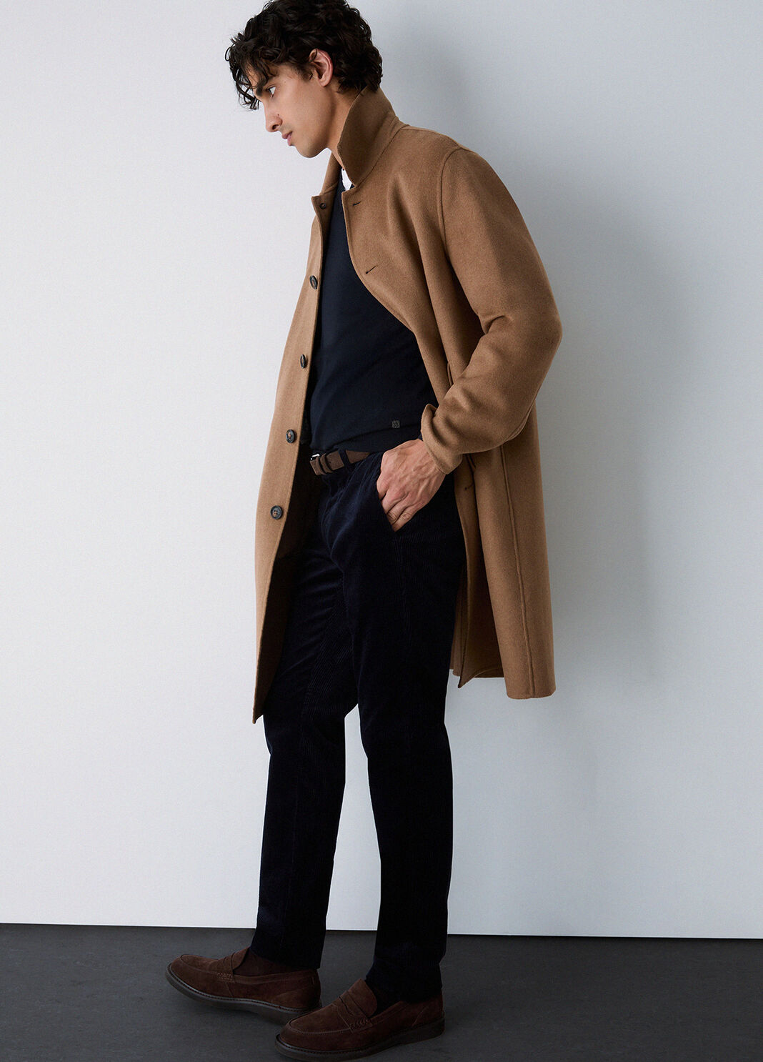 Slim fit velvet trousers dark blue Liu Jo - large image number 2