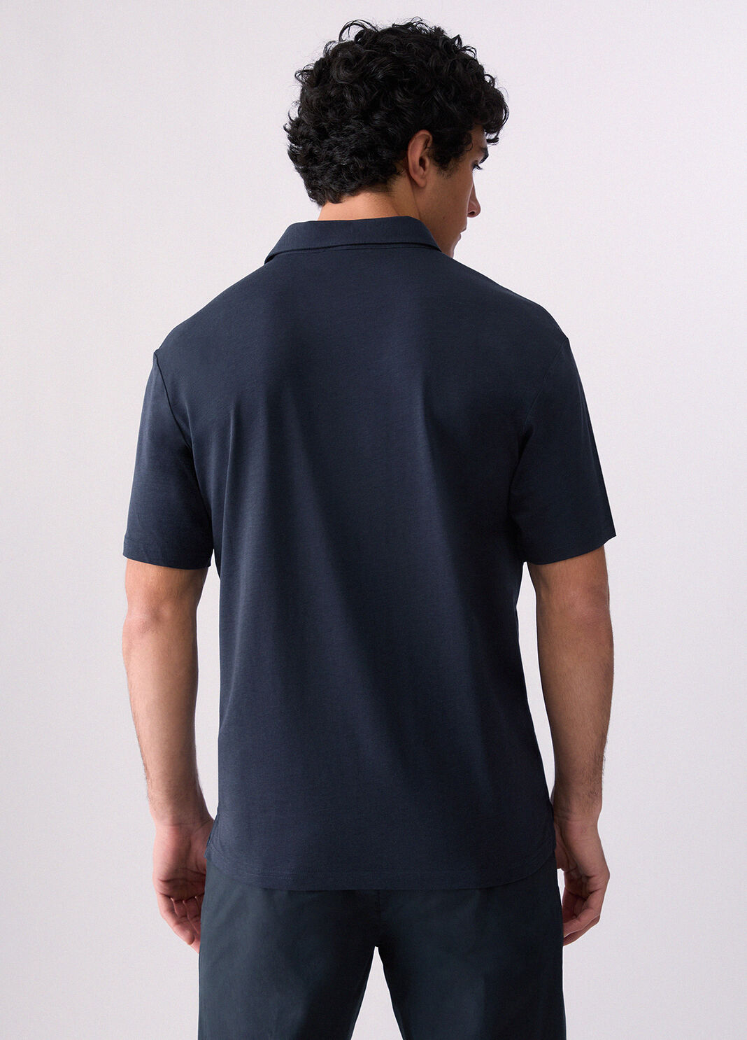 Polo-shirt with logo print dark blue Liu Jo - large image number 1