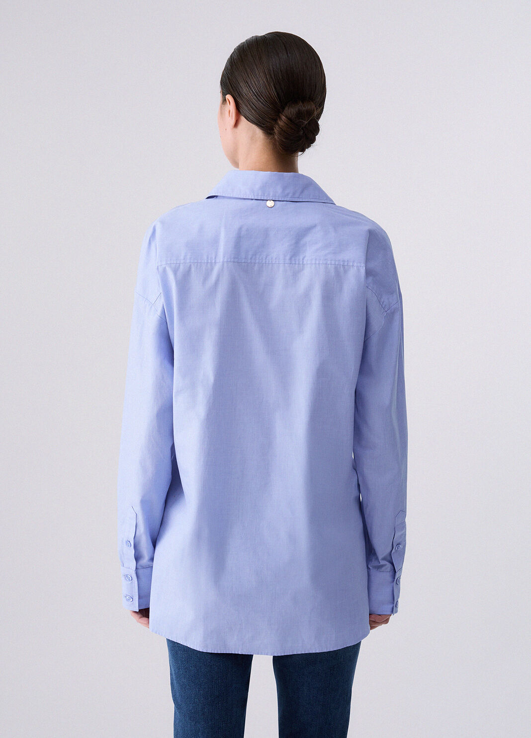 Poplin Shirt light blue Liu Jo - large image number 1