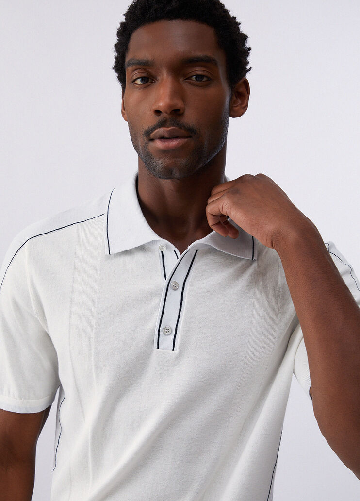 Knit polo-shirt white Liu Jo - medium